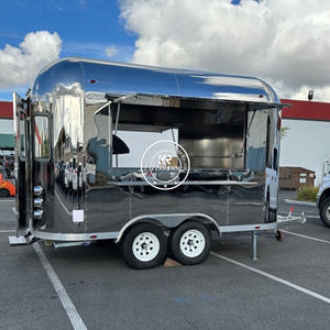 2025 Modern Stainless Steel Mobile Fast Food Truck Fully Equipped OEM Mobile Food Trailer For Sale Canada - Product Image 1