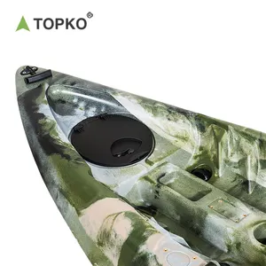 TOPKO One-piece PVC Single Seat Outdoor Water Sports Kayak Professional Ocean Fishing Kayak