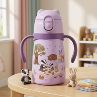 Bouteille isotherme 300 ml pour enfants en acier inoxydable, intérieur et extérieur en acier inoxydable 304, bouteille d'eau isolée OEM