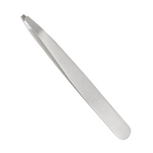 Best Seller Handmade Eco-Friendly Lightweight Eyebrow Tweezers Slanted Tip Stainless Steel Beauty Makeup Instruments Hair - Product Image 1