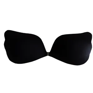 Mei Xiao Ti Wireless Lingerie Push Up Bra Strapless Bralette Top Seamless Invisible Adhesive Silicone Bra