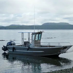 Beste Qualität 20 ft Aluminium Landing Craft Center Konsolen boot mit leichtem Baurumpf für Angeln und Wasser arbeiten