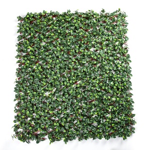 ZC 2024 populaire extensible en plastique artificiel clôture de jardin feuilles de <span class=keywords><strong>laurier</strong></span> treillis buis tapis lierre intimité <span class=keywords><strong>haie</strong></span> herbe Type - Product Image 5