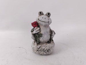 Estatua <span class=keywords><strong>de</strong></span> Cemento 3D <span class=keywords><strong>de</strong></span> Lujo al por Mayor, con Diseño <span class=keywords><strong>de</strong></span> Rana y Rosa, para Exteriores, Regalo Único para Inauguración <span class=keywords><strong>de</strong></span> Casa o <span class=keywords><strong>Cumpleaños</strong></span>, Accesorios <span class=keywords><strong>de</strong></span> Jardín - Product Image 3