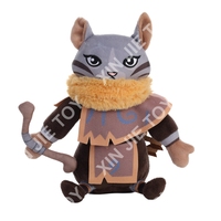 Fabricant OEM/ODM de jouets en peluche personnalisés pour personnages de jeux, jouets en peluche chaton, jouets en peluche chat gris