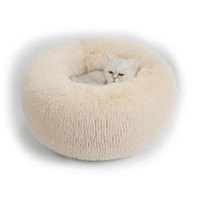 Coussin pour animaux de compagnie en peluche doux beignet chien lit lavable apaisant canapé Camas Para Perros grand luxe personnalisé chat chien lit pour animaux de compagnie