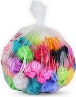 Sac poubelle en plastique noir robuste de 55 gallons (38"x60") 1,5 mil pour restaurants et familles