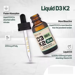 Suplemento dietético Premium Mk7 10000iu Calcio Magnesio Zinc 100,000iu/G 10000 Calcio y vitaminas Vitamina D3 K2 Gotas líquidas - Product Image 2