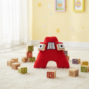 Giocattolo di Peluche Colorato con Alfabeto e Numeri da 20cm, Vendita all'Ingrosso, Giocattolo Educativo per l'Apprendimento della Matematica e dell'Inglese, con Imbottitura in PP, Tipo Borsa per Bambini - Product Image 4