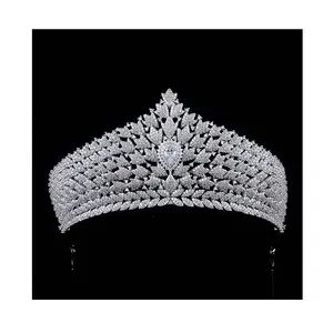 Commercio all'ingrosso di Miss Mondo Beauty Pageant Crown Custom Diademi Contour Fascia Corone