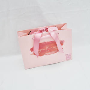 Bolsas de Regalo Rosas Personalizadas de Lujo para Comercio Minorista, Bolsas de Papel para Empaque de Compras con Asas de Cinta - Product Image 5