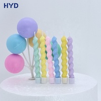 Velas de Cumpleaños de Cera Hechas a Mano, Ecológicas, Sin Humo, Color Macaron, Personalizadas 2026, para Decoración de Pasteles de Navidad y Graduación