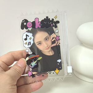 Hot Sale Kpop Album Photocard Holder Transparent PVC Frame Keychain Candy Color Pendant Card Holder Promotional Business Gifts - Product Image 1
