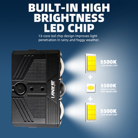 Luz de Conducción LED Universal Matrix SANVI S301+ 24V 95W 5500K 10000 Lúmenes, Lámpara Antiniebla Delgada para Parrilla Delantera de Coche, Luz Todoterreno para Parachoques