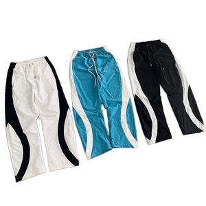 <b>Men's</b> Color Blocked Sweatpants Elastic Waist Drawstring Quick Dry Lightweight Casual <b>Pants</b> With Side Stripe Design <b>Summer</b> Wear - Product Image 1