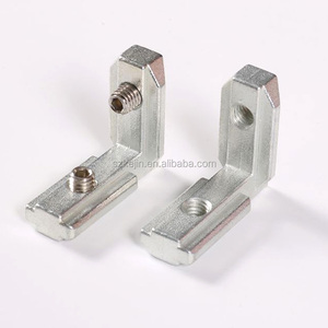 Bán Buôn <span class=keywords><strong>L</strong></span> Hình Dạng Bên Trong Kết Nối Cho 2020 3030 4040 Loạt T-Khe Cắm 6/8/10Mm Loạt Nhôm Hồ Sơ - Product Image 3