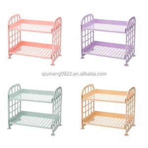 Estante hueco de doble capa, Cosméticos de plástico, acabado de escritorio, accesorios de baño, organizador, estante de almacenamiento, soporte de estante de 2 niveles - Product Image 4