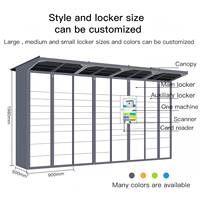 Casier électronique en acier personnalisé Système de verrouillage intelligent automatisé pour le stockage de colis express Armoire de livraison de colis en libre-service