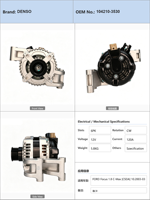 Alternateur de voiture FOR D Focus 1.8 C Max CSDA 2003 à 2007, FOR D Focus 1.8 C Max CSDB 2003 à 2007, 1042103530