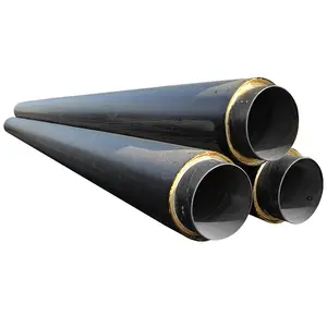 HDPE Spiral Weld Carbon Steel Pipe Pre-Insulated Chilled Water Pipe ERW Technique round Section Water Conveyance Structure