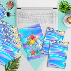 Bolsa de Plástico CPP+PET Reciclable con Cierre Hermético, Impresa Personalizada de Fábrica al por Mayor, de 3.5g, a Prueba de Olores, Metálica, Rosa - Product Image 2