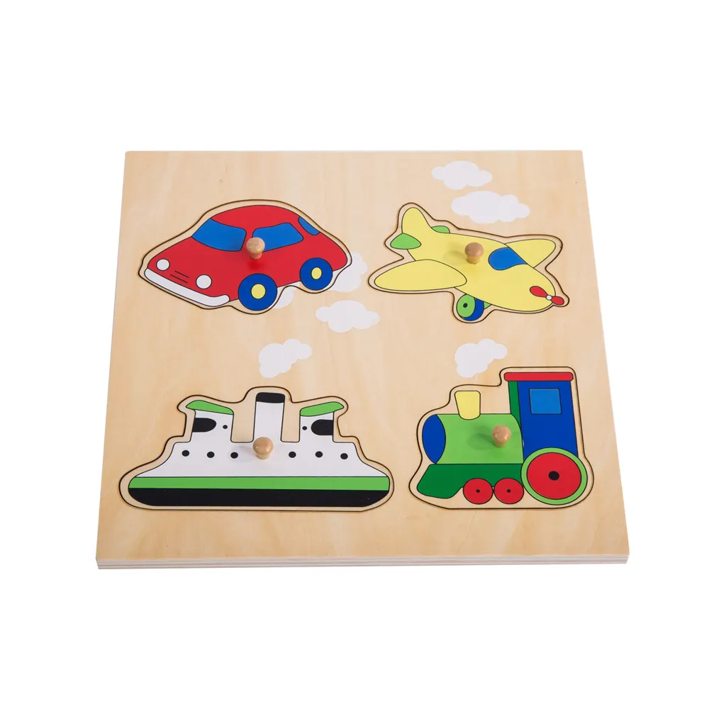 High quality other baby wooden educational toys montessori First Simple Puzzle for children