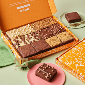 Paquete <span class=keywords><strong>de</strong></span> 25 brownies surtidos, caja <span class=keywords><strong>de</strong></span> regalo personalizada, caja corrugada para mezclar <span class=keywords><strong>Brownie</strong></span>, cajas <span class=keywords><strong>de</strong></span> embalaje <span class=keywords><strong>de</strong></span> trufa <span class=keywords><strong>de</strong></span> Chocolate para panadería - Product Image 5