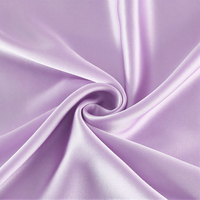 100% tissu de soie de mûrier 19 Momme tissé Charmeuse teint literie Costumes vêtements 114 CM robe taie d'oreiller Style uni pure soie