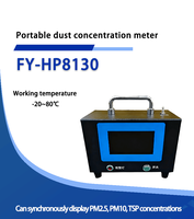 Detector de Concentración de Polvo HP8130 PM2.5/PM10/TSP con Pantalla y Batería de Litio para Uso en Campo