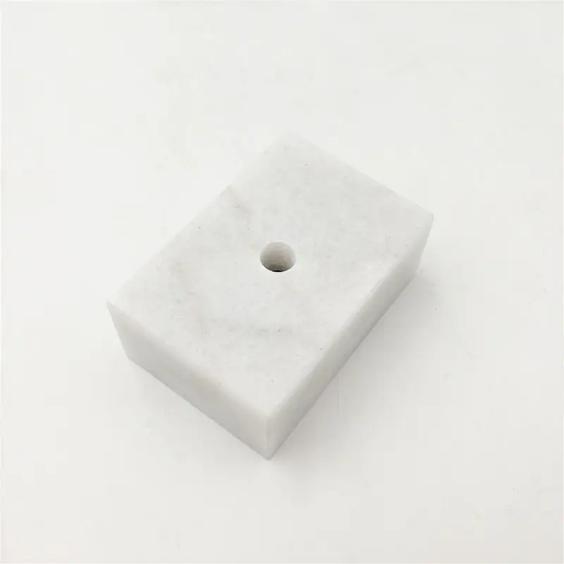 Base de mármol de color blanco Natural para trofeo de resina