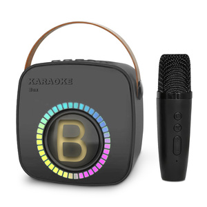 Kids' RGB LED Wireless <b>Microphone</b> with RGB Color Lights and Subwoofer <b>for</b> Home & Conferences with Music - Product Image 5