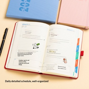 Agenda 2027 Modèle 222 (Papier Dowling & PU) - Version anglaise pour l'efficacité au bureau <span class=keywords><strong>et</strong></span> l'utilisation <span class=keywords><strong>du</strong></span> calendrier - Product Image 2
