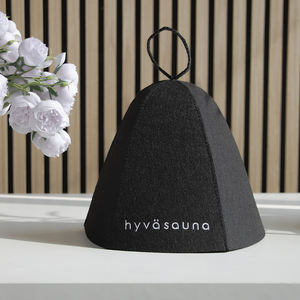 Chapeau de sauna en feutre de laine de tissu de polyester GRS chaud blanc Nature 2Mm - Product Image 3