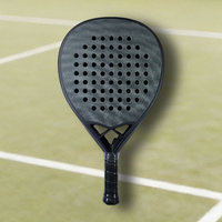 Raqueta de Pádel Personalizada de Fibra de Carbono HEIBO, Fabricante OEM ODM, 12K 18K 24K, Profesional, 38mm 360g, Modelo Padel-100, Venta al Por Mayor
