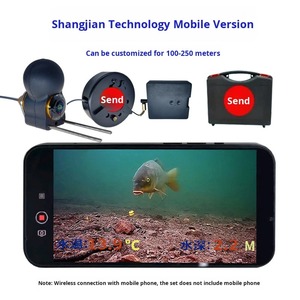 Caméra de pêche sans fil HD 1080P |   Observation sous-marine pour la pêche sur glace, en <span class=keywords><strong>kayak</strong></span> et en bateau |   Vision nocturne et contrôle par application téléphonique - Product Image 2