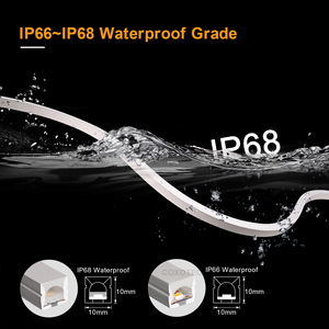 Bande lumineuse LED néon <span class=keywords><strong>1010</strong></span> 24V IP68 IP66 étanche en silicone pur haute densité sans points, flexible pour l'aménagement extérieur - Product Image 4