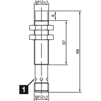 Capteurs de proximité inductifs INS-M12-N08NS-B3 disponibles avec câble PVC et connexion par fiche.