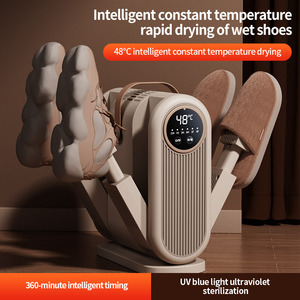 Séchoir à chaussures électrique portable et pliable à 4 bras pour la maison et le dortoir, avec lumière UV désodorisante et séchage rapide, avec minuterie - Product Image 5