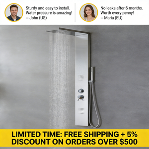 Columna de Ducha de Acero Inoxidable para Baño, Multifuncional, con Chorro de Masaje, Efecto Lluvia, Doble Grifo, Montaje en Pared, Acabado Níquel Cepillado, ¡Gran Venta! - Product Image 4