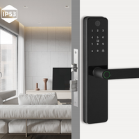 Serrure Intelligente Numérique Économique en Aluminium avec Empreinte Digitale et WiFi Tuya, Modes d'Accès Multiples pour Usage Résidentiel