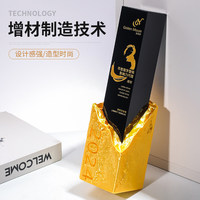 Trophée en alliage d'aluminium cristallin, sur mesure, souvenir pour employés exceptionnels, médaille de championnat haut de gamme, créative, nouveau style