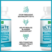 Capsules Ultimate Prostate Support Capsules avec Saw Palmetto Réduire la perte de cheveux Équilibre hormonal pour hommes Formule naturelle 60Caps