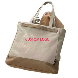 Sac fourre-tout en toile personnalisé avec impression de lettres, grande capacité, pour femmes, sans doublure, réutilisable, pour les étudiants, usage quotidien - Product Image 3