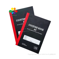 Carnets de comptoir A4 à reliure cousue à prix abordable, 2, 3, 4 quires, 192, 288 pages