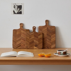 现代时尚批发工厂定制厨房棋盘式木制切菜板套装 - Product Image 2