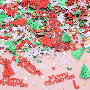Christmas Series Mixed <b>Sequin</b> DIY Jewelry <b>Material</b> Beads Snowflake Christmas Tree Clothing Decoration Accessories Made of PET - Product Image 4