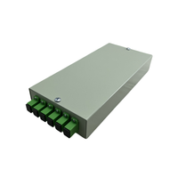 Kotak terminasi serat terpasang di dinding, 6-Port Mini ODF Digital SC FC serat terbuat dari plastik