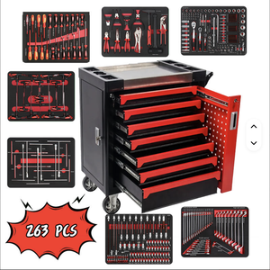 High Quality <b>Tool</b> <b>Cart</b> With 7 Drawers Metal Trolley Garage Cabinet TK-77 TK-77 - Product Image 6