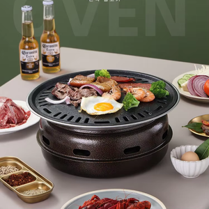 Parrilla Portátil de Carbón para Uso Comercial y Doméstico, Parrilla Redonda para Té, Camping y Aire Libre - Product Image 1