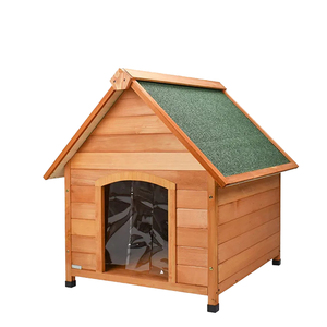 Nichoir et chenil pour chien en bois de luxe moderne pour l'extérieur, toit imperméable, durable, écologique, pour chiens de toutes saisons, races moyennes - Product Image 2